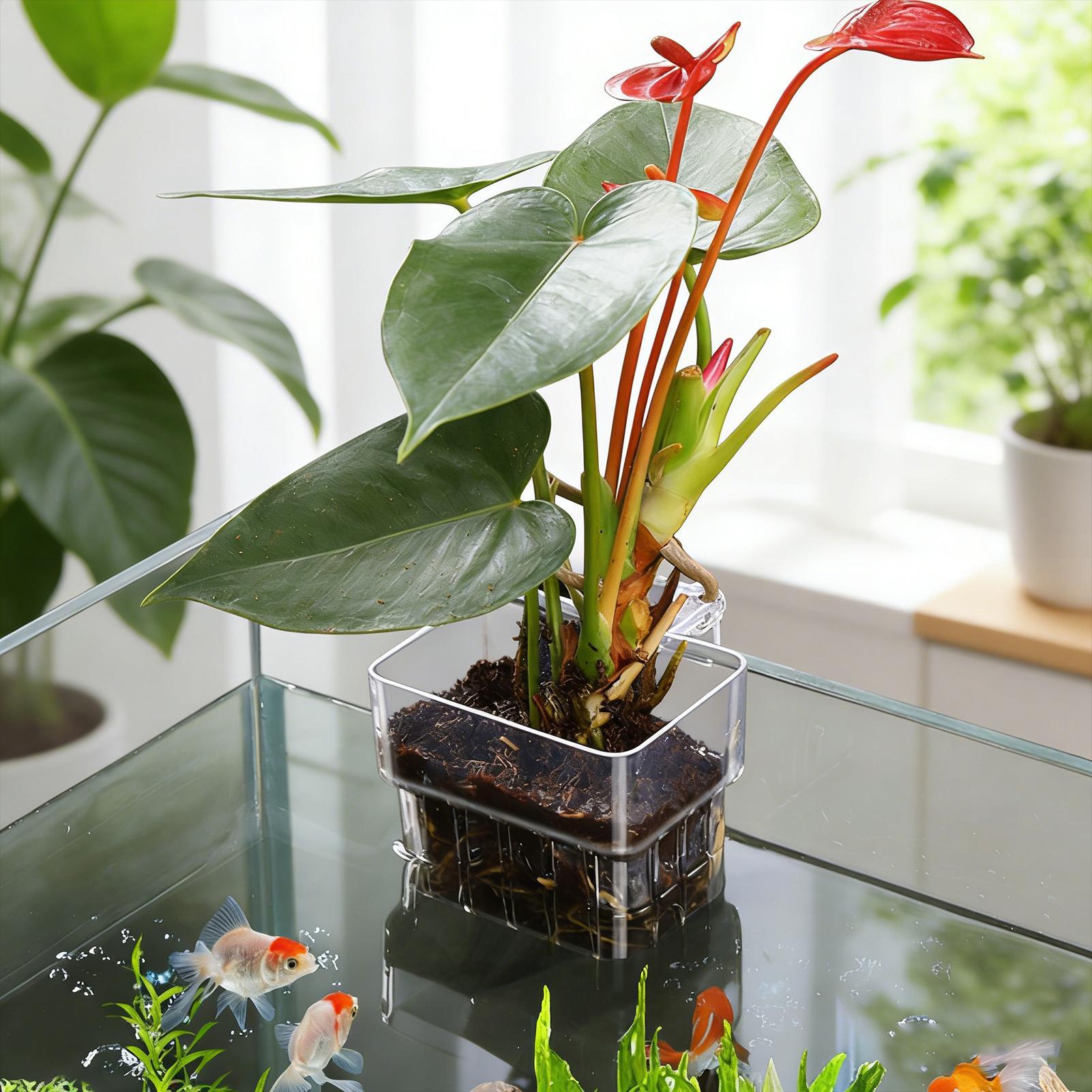 Transparent Hangable Aquarium  - đánh giá và giá Plant Aquarium Pot