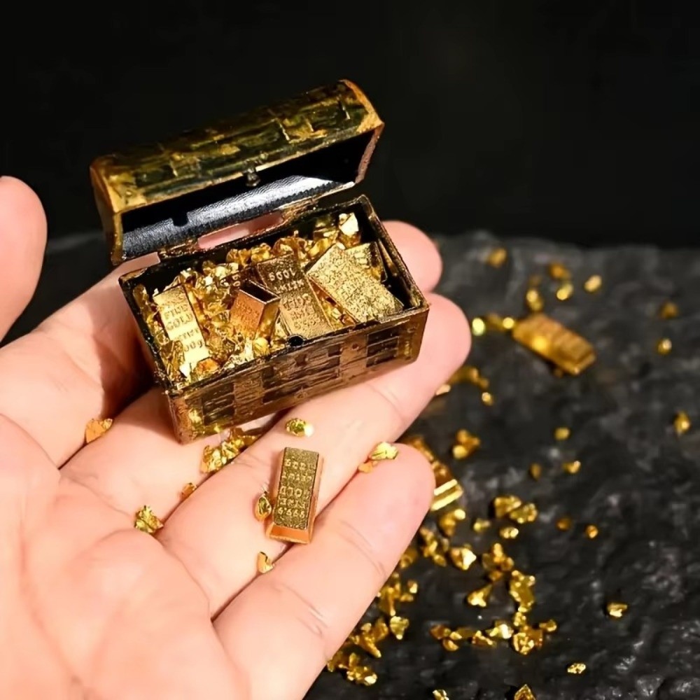 1Set Fun Mini Pirate Treasure  - đánh giá và giá Aquarium Plants Live