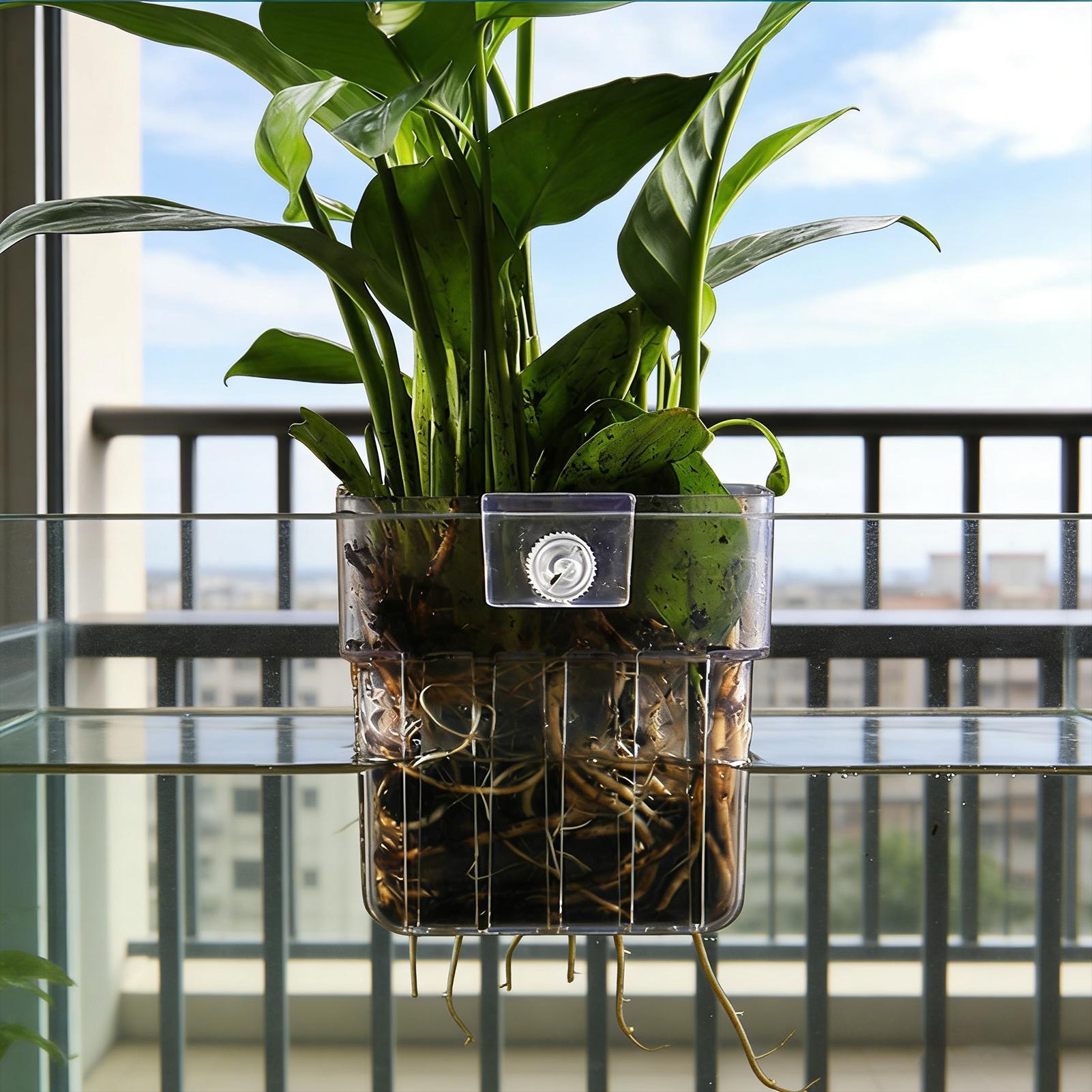 Aquarium Plant Basket Transpar - đánh giá và giá Aquarium Plant Holder