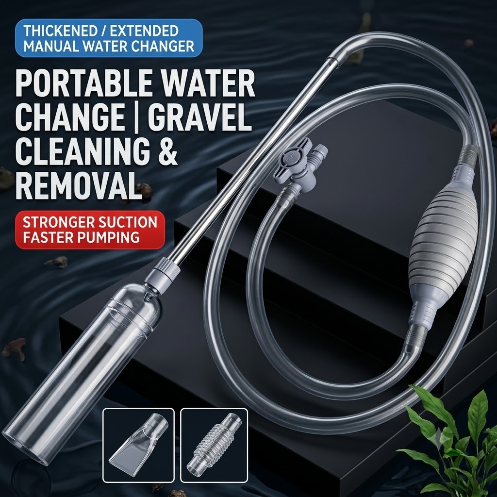 Aquarium Siphon, Manual Water  - đánh giá và giá Planted Aquarium Cleaning