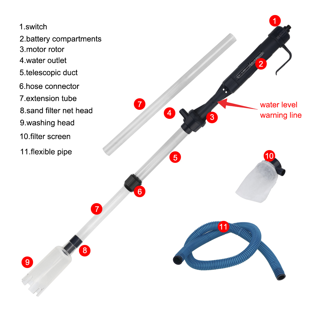 Electric Water Change Pump Gra - đánh giá và giá Planted Aquarium Cleaning