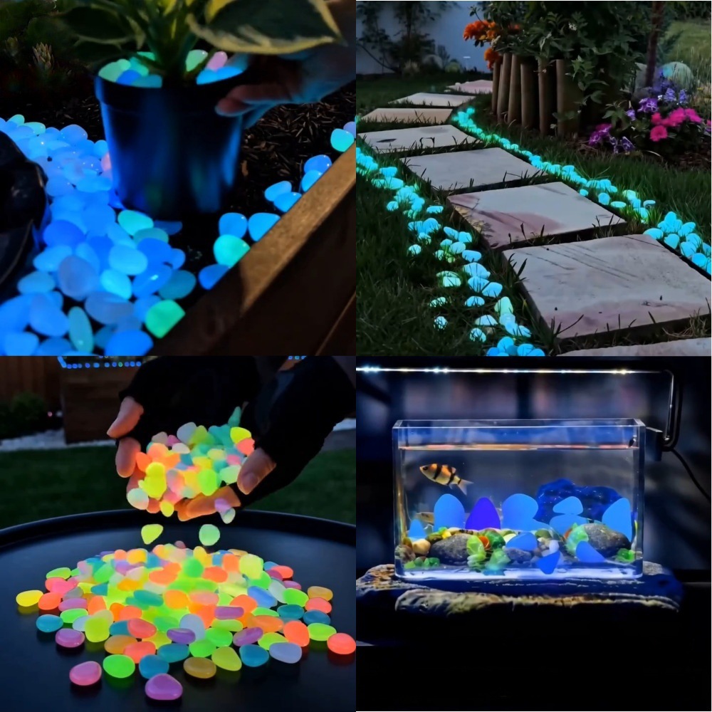 Colorful Glow In The Dark Lumi - đánh giá và giá Plant Aquarium Pot