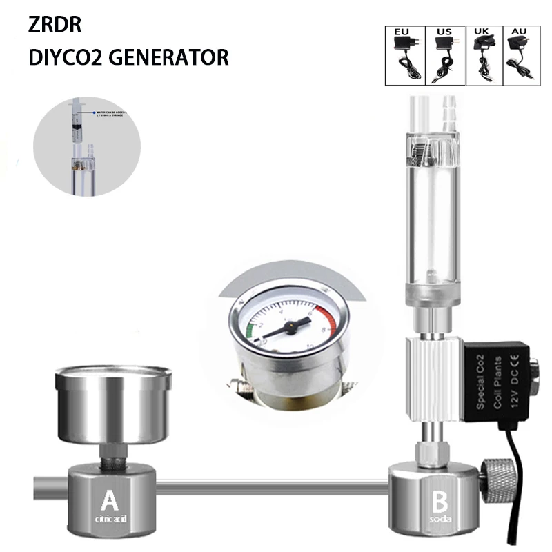 Bể Cá Tự Làm CO2 Lò Phản Ứng H - đánh giá và giá Aquarium Liquid Carbon