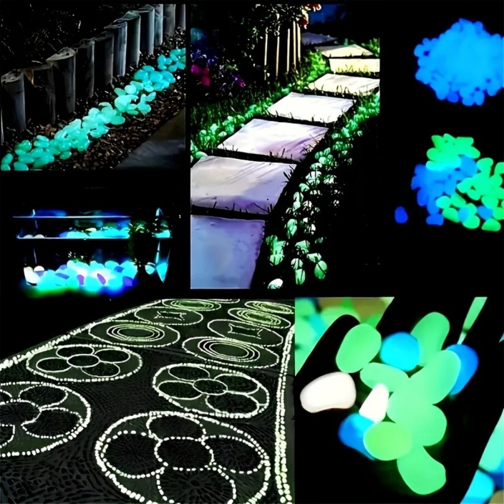 100pcs Glow In The Dark Pebble - đánh giá và giá Plant Aquarium Pot
