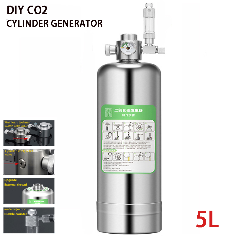 5L Aquarium CO2 Generator CO2  - đánh giá và giá Aquarium Liquid Carbon