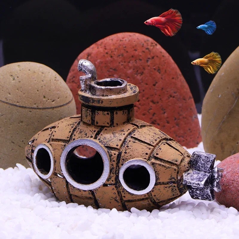 Resin Submarine Ornaments Aqua - đánh giá và giá Aquarium Plants Live