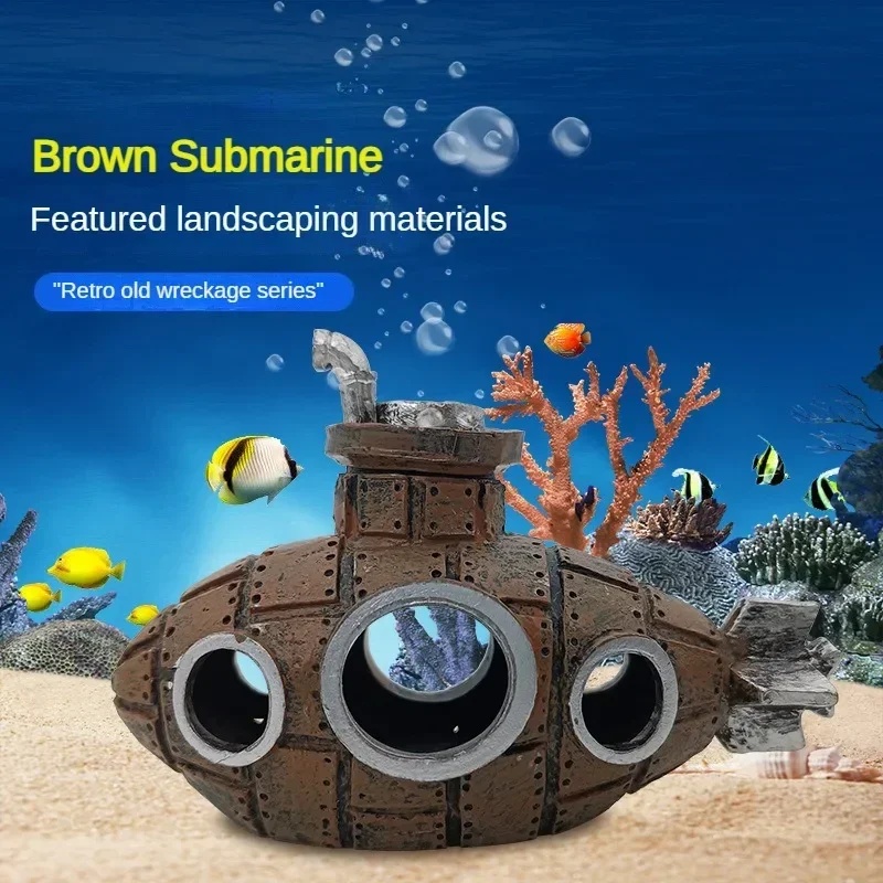 Resin Submarine Ornaments Aqua - đánh giá và giá Aquarium Plants Live