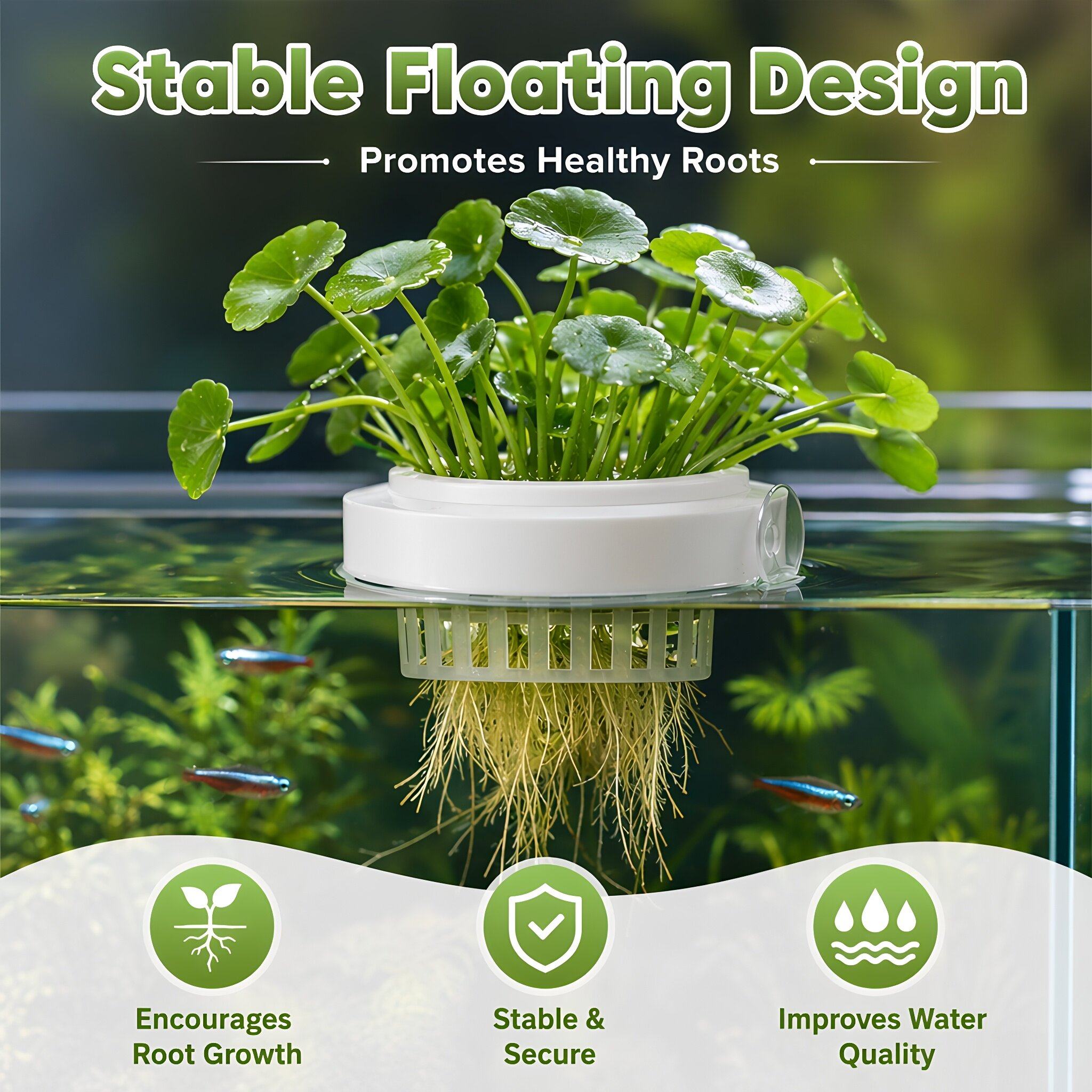 4pcs Floating Aquarium Plant B - đánh giá và giá Planted Tank