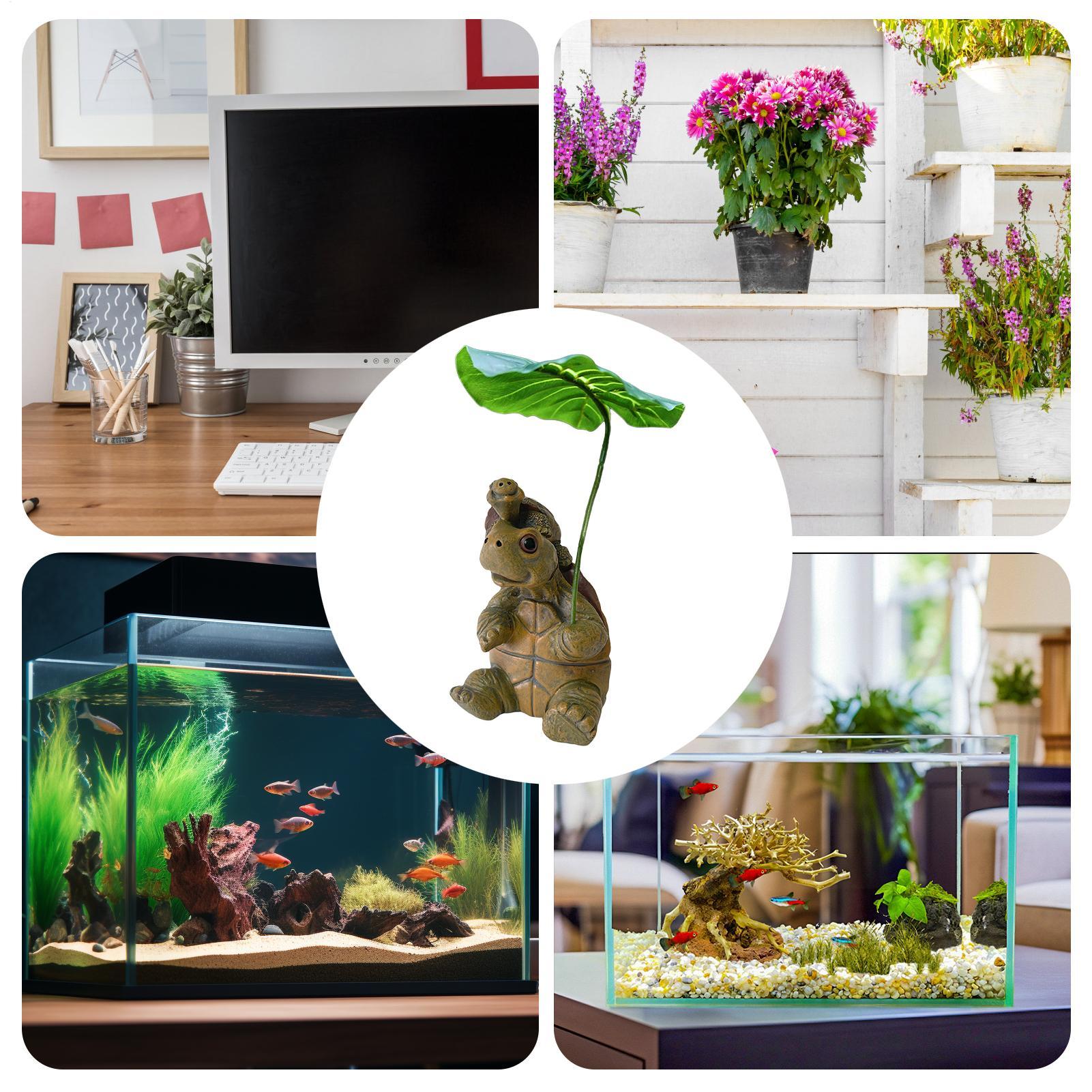 Turtle Figurine Fish Tank Deco - đánh giá và giá Plant Aquarium Pot