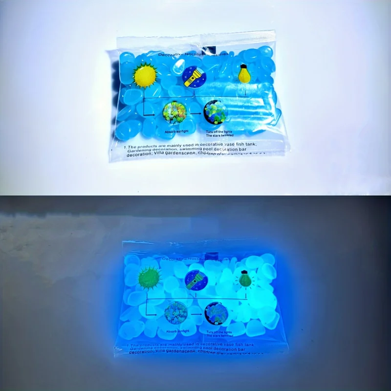 100pcs Resin Luminous Stones G - đánh giá và giá Plant Aquarium Pot