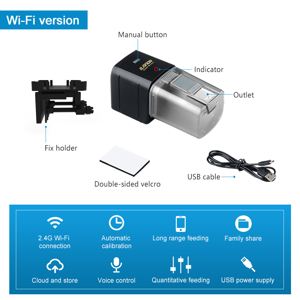 WiFi Fish Feeder Automatic Fis - đánh giá và giá Aquarium Fertilizer